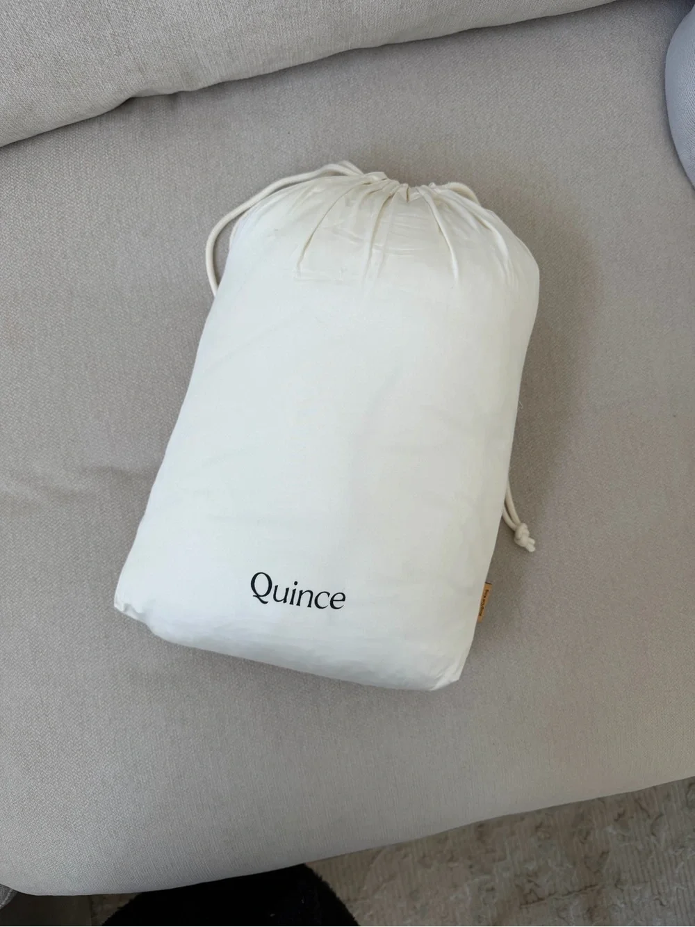 Quince Bamboo King Duvet Cover - Ivory
